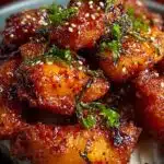Hot Honey Peach Chicken