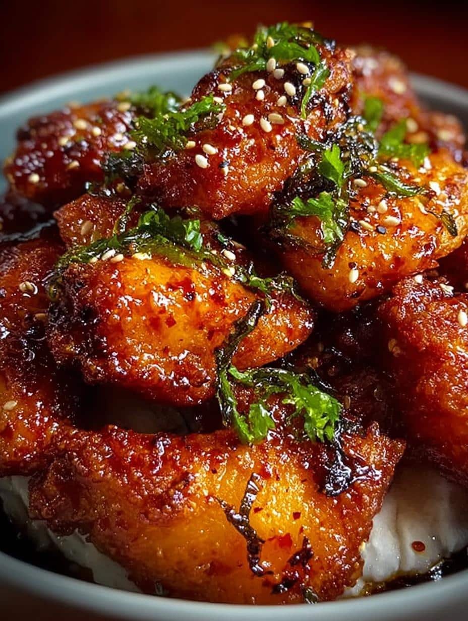 Hot Honey Peach Chicken