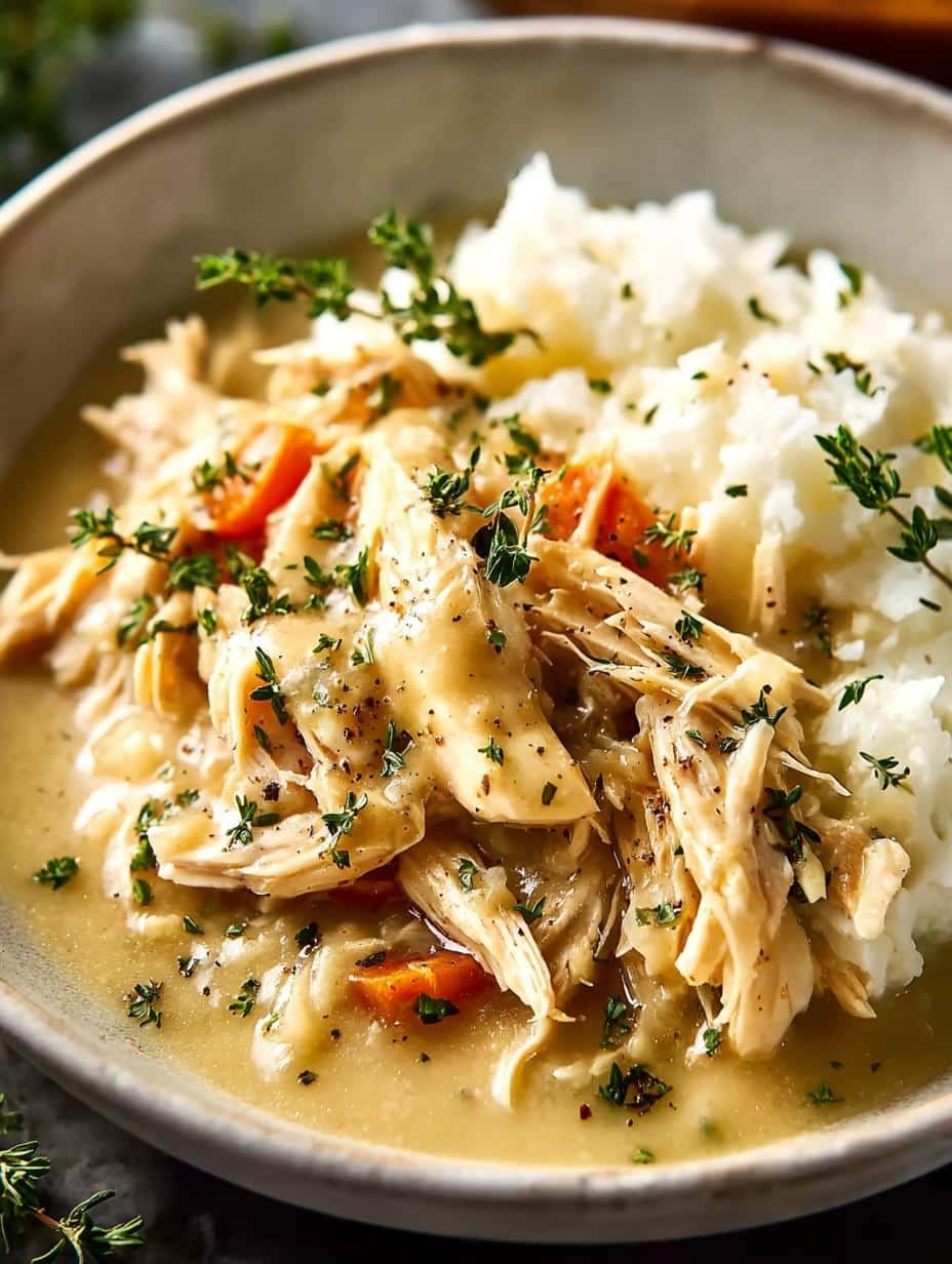 Ingredient Shredded Chicken Gravy