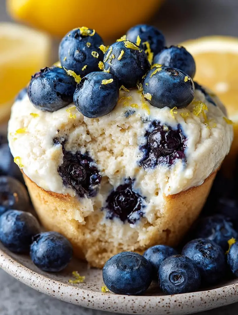 Lemon Blueberry Cottage Cheese