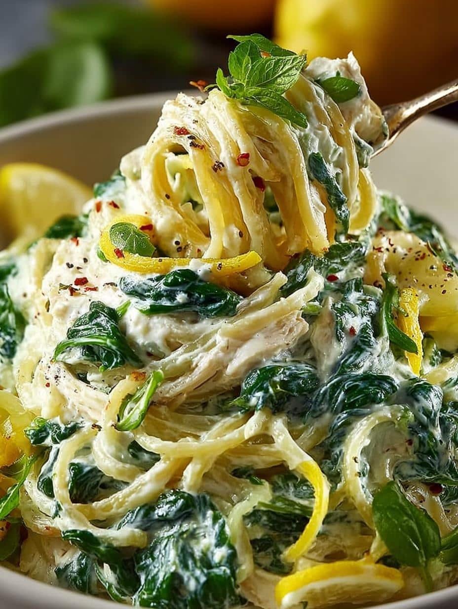 Lemon Ricotta Pasta Spinach