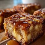 Maple Glazed Apple Blondies