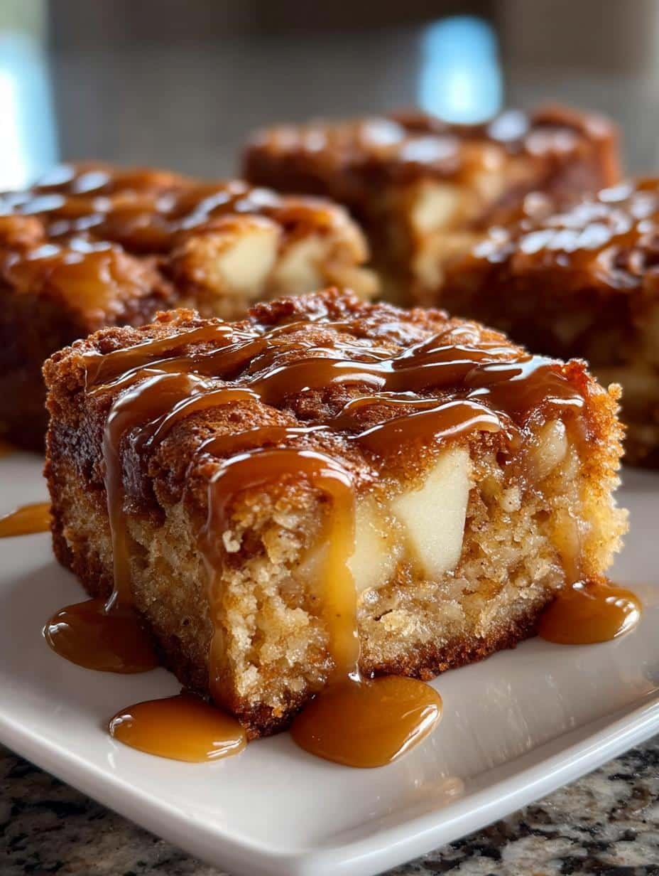 Maple Glazed Apple Blondies: 35-Minute Blissful Treats - Maple Glazed Apple Blondies - additional detail
