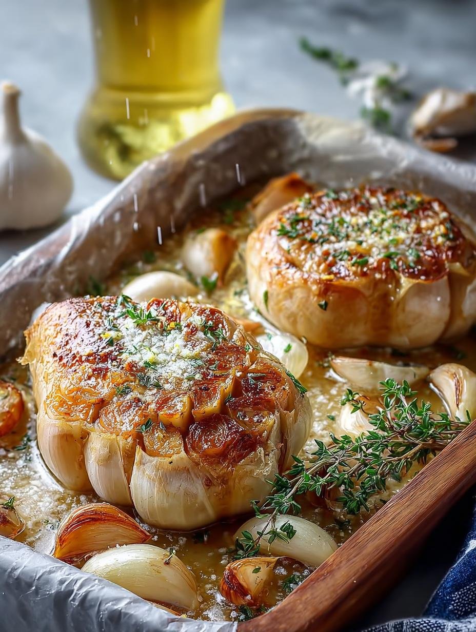 Oven Roasted French Garlic