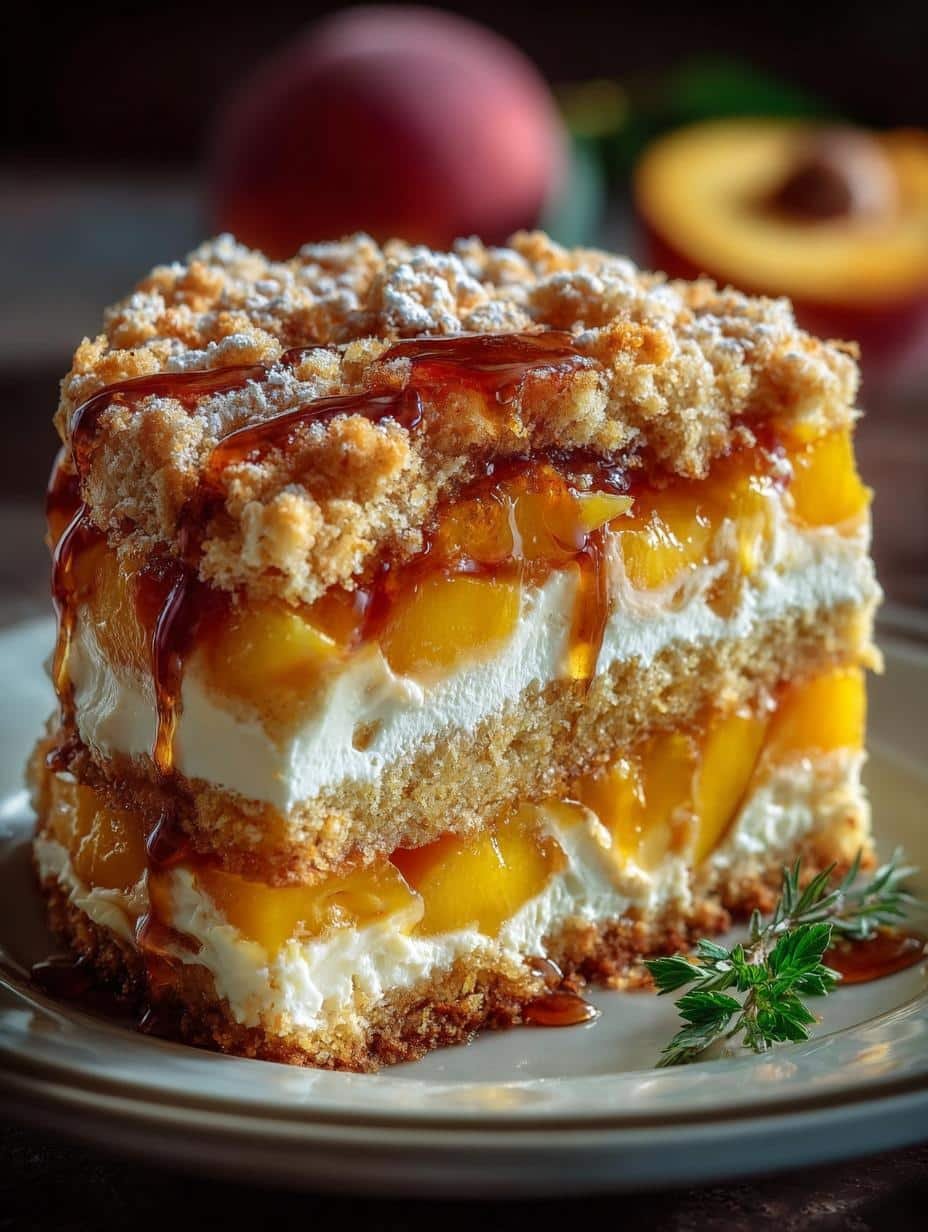 Peach Cobbler Cake Just 15 Minutes to Heaven - Peach Cobbler Cake Just - main visual representation