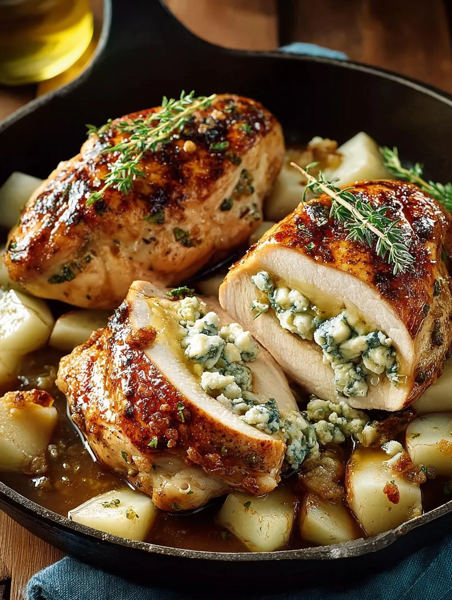Pear Gorgonzola Stuffed Chicken: 5-Star Flavor at Home 2 Pear Gorgonzola Stuffed Chicken: 5-Star Flavor at Home - Pear Gorgonzola Stuffed Chicken - main visual representation