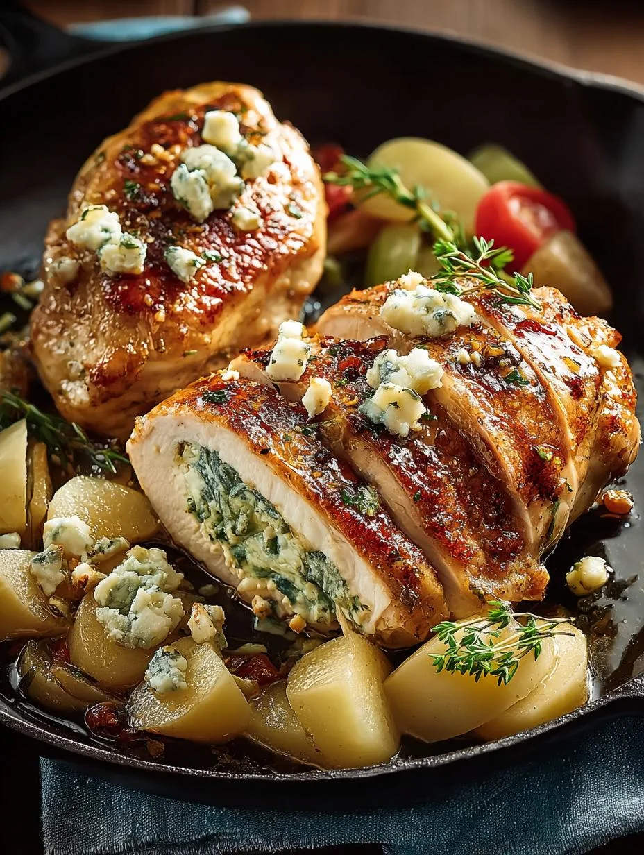 Pear Gorgonzola Stuffed Chicken: 5-Star Flavor at Home 3 Pear Gorgonzola Stuffed Chicken: 5-Star Flavor at Home - Pear Gorgonzola Stuffed Chicken - additional detail