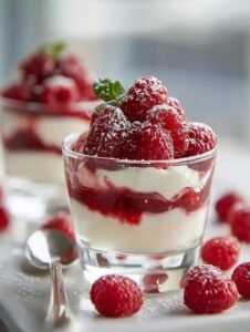 Raspberry White Chocolate Mousse