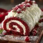 Red Velvet Yule Log