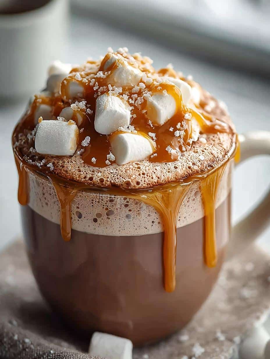 Salted Caramel Hot Chocolate: 5 Irresistible Recipes - Salted Caramel Hot Chocolate - additional detail