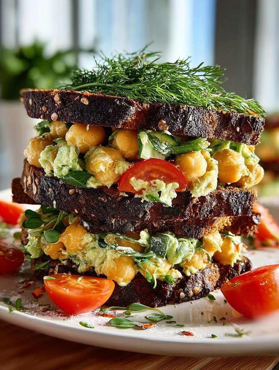 Smashed Chickpea Salad Sandwich