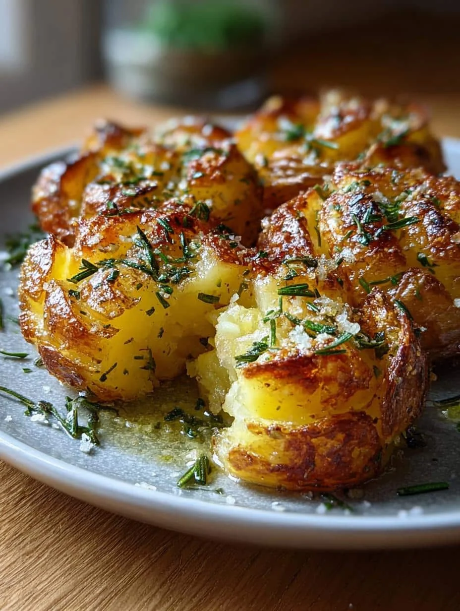 Crispy Smashed Potatoes with Herbs: 3 Steps to Perfection 2 Crispy Smashed Potatoes with Herbs: 3 Steps to Perfection - Smashed Potatoes with Herbs - main visual representation