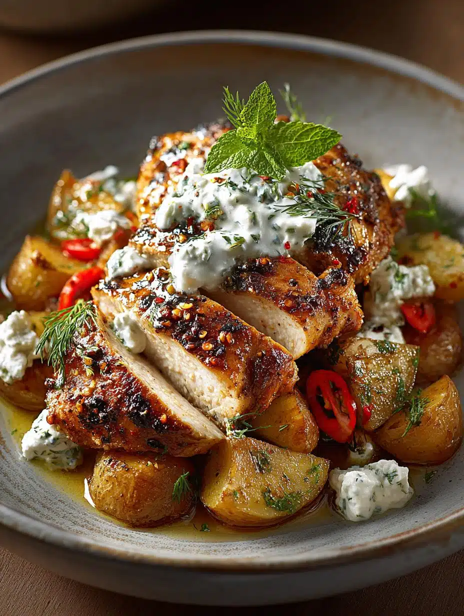 Flavorful Spicy Yogurt Marinated Chicken with Potatoes - Spicy Yogurt Marinated Chicken - additional detail