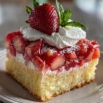 Strawberry Lemonade Poke Cake