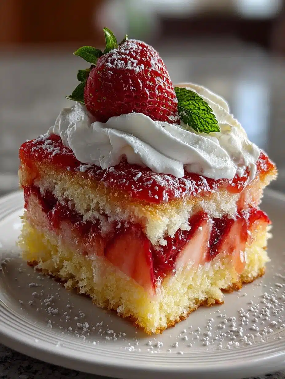 Perfect Strawberry Lemonade Poke Cake Recipe in 5 Steps - Strawberry Lemonade Poke Cake - additional detail