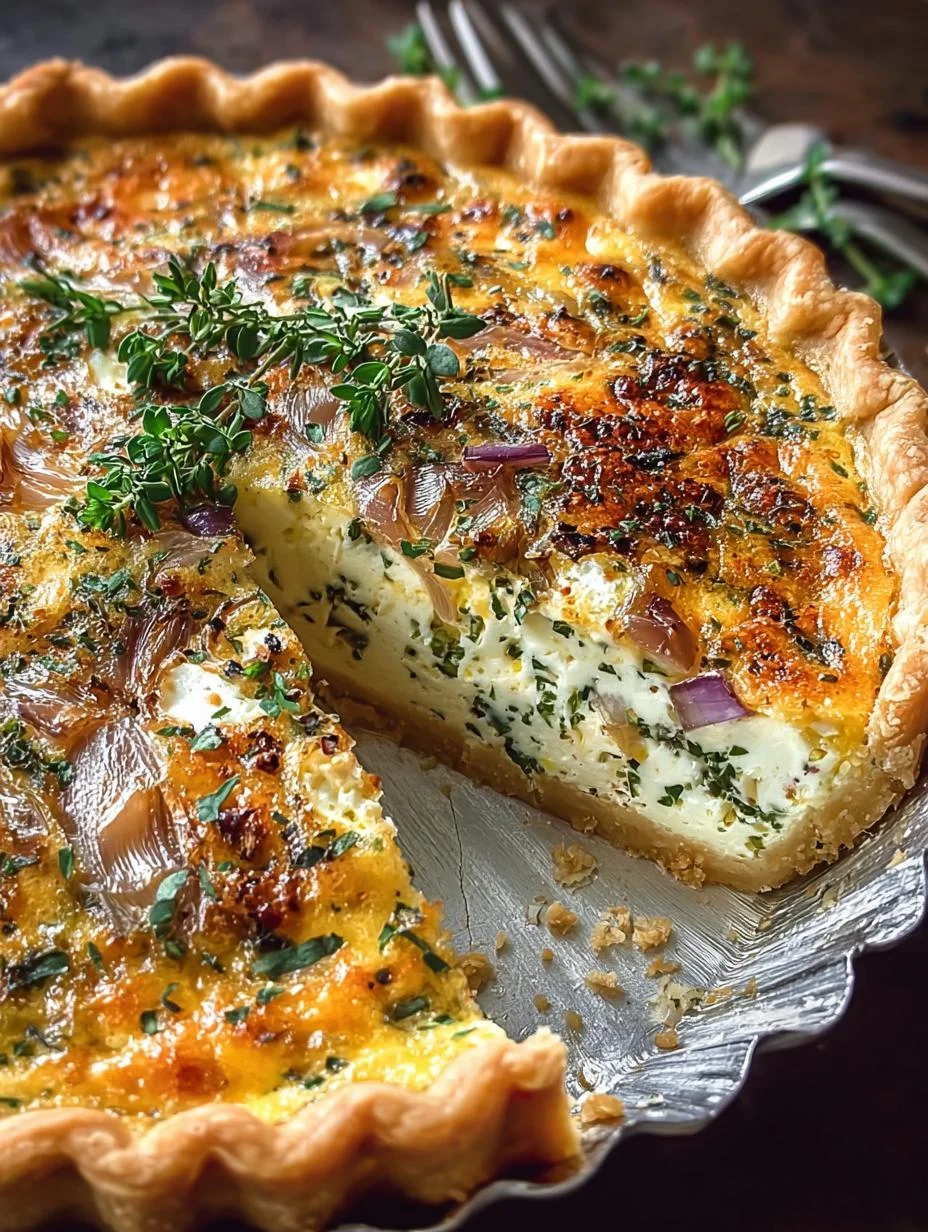 Sweet Onion Herb Quiche
