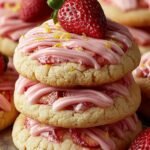 Tangy Strawberry Lemonade Cookies
