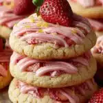 Tangy Strawberry Lemonade Cookies