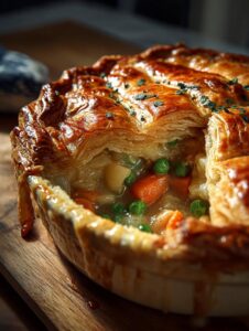 Vegetable Pot Pie Flaky