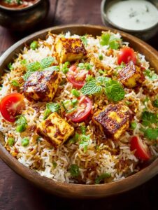 Vegetarian Paneer Biryani