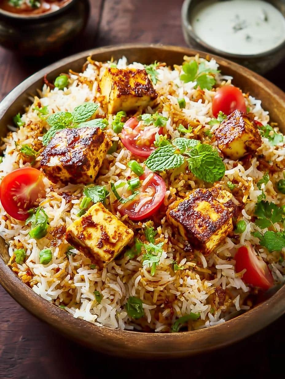 Vegetarian Paneer Biryani