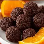 Delicious orange chocolate truffles for Christmas festivities