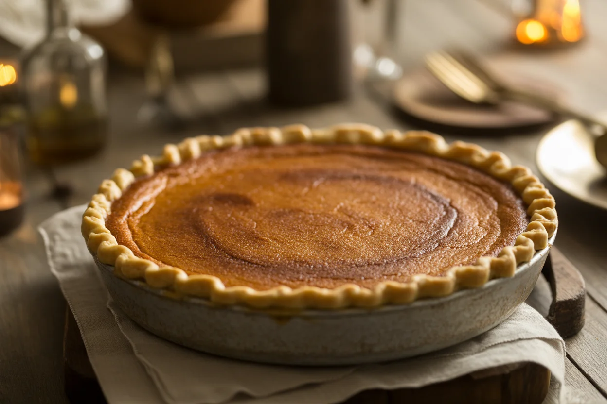 Bourbon Brûlée Pumpkin Pie