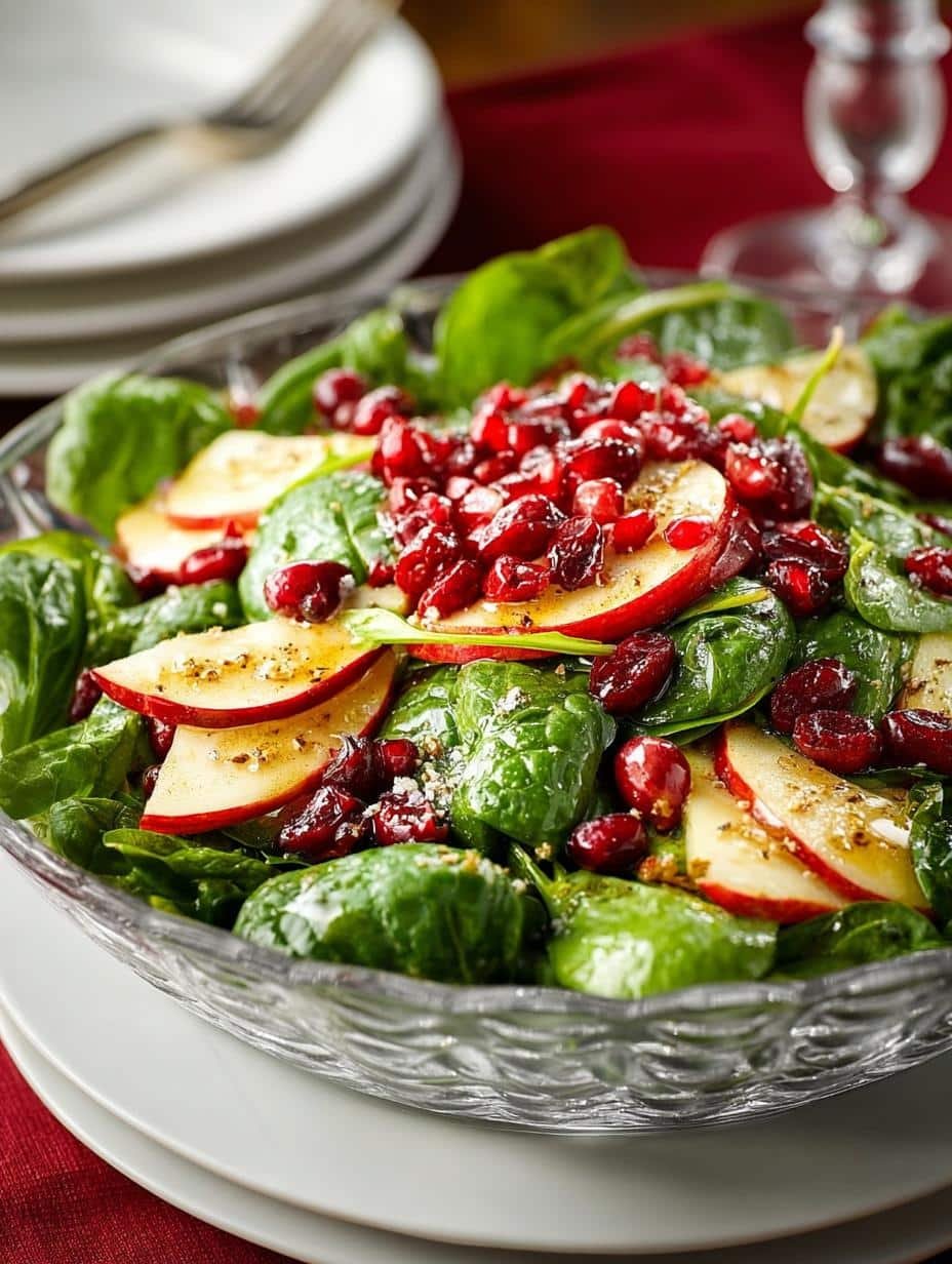 Apple Cranberry Spinach Salad: 7 Reasons to Love It 2 Apple Cranberry Spinach Salad: 7 Reasons to Love It - Apple Cranberry Spinach Salad - main visual representation