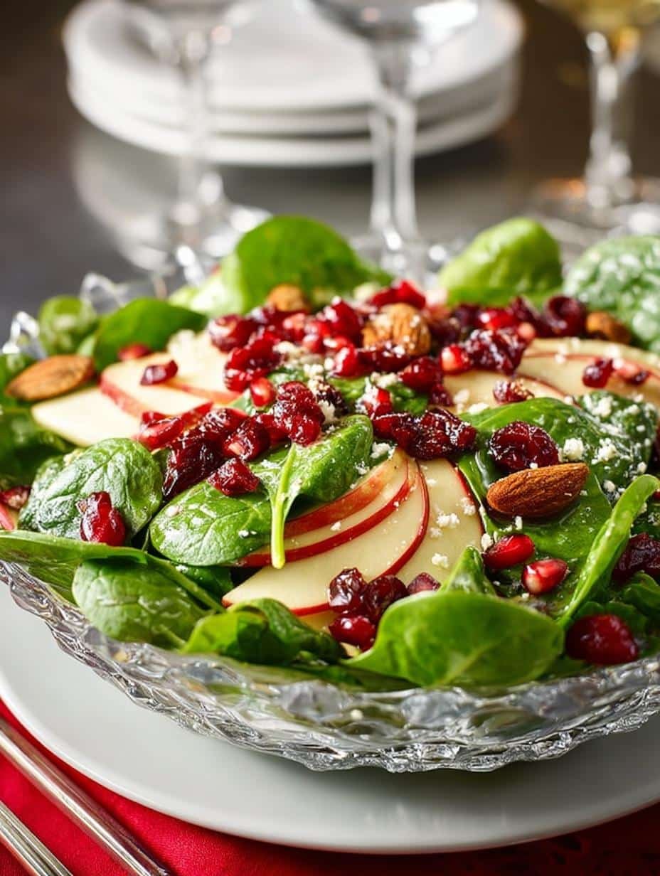 Apple Cranberry Spinach Salad: 7 Reasons to Love It 3 Apple Cranberry Spinach Salad: 7 Reasons to Love It - Apple Cranberry Spinach Salad - additional detail
