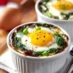 Baked Eggs with Spinach