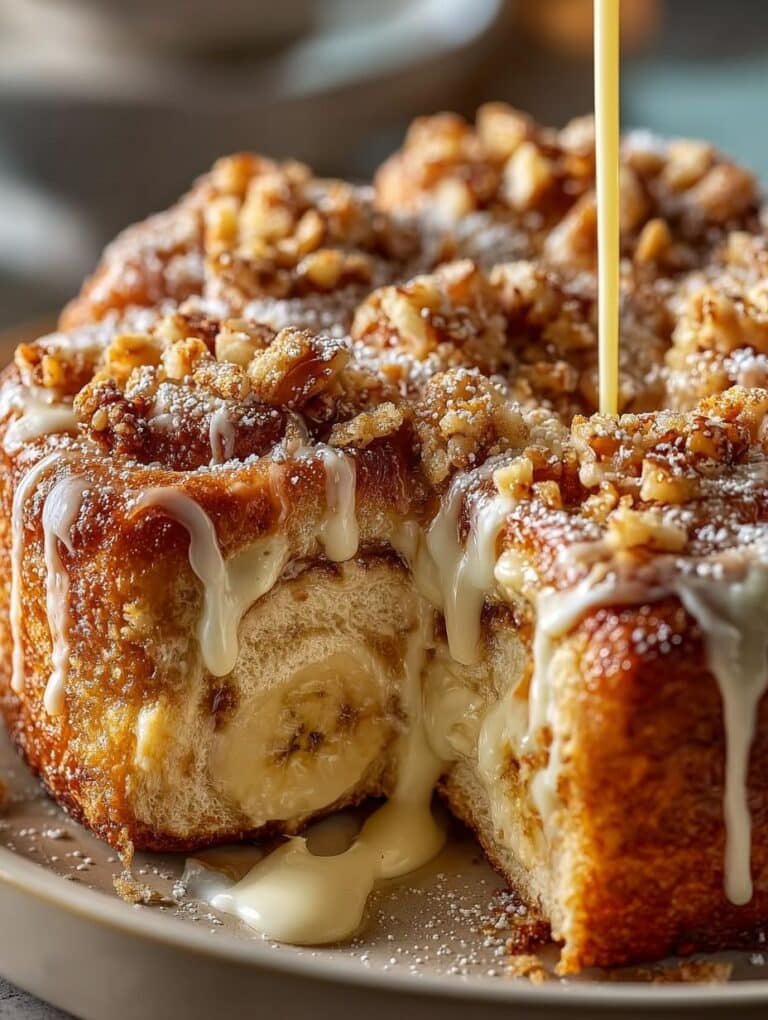 Banana Pudding Rolls with