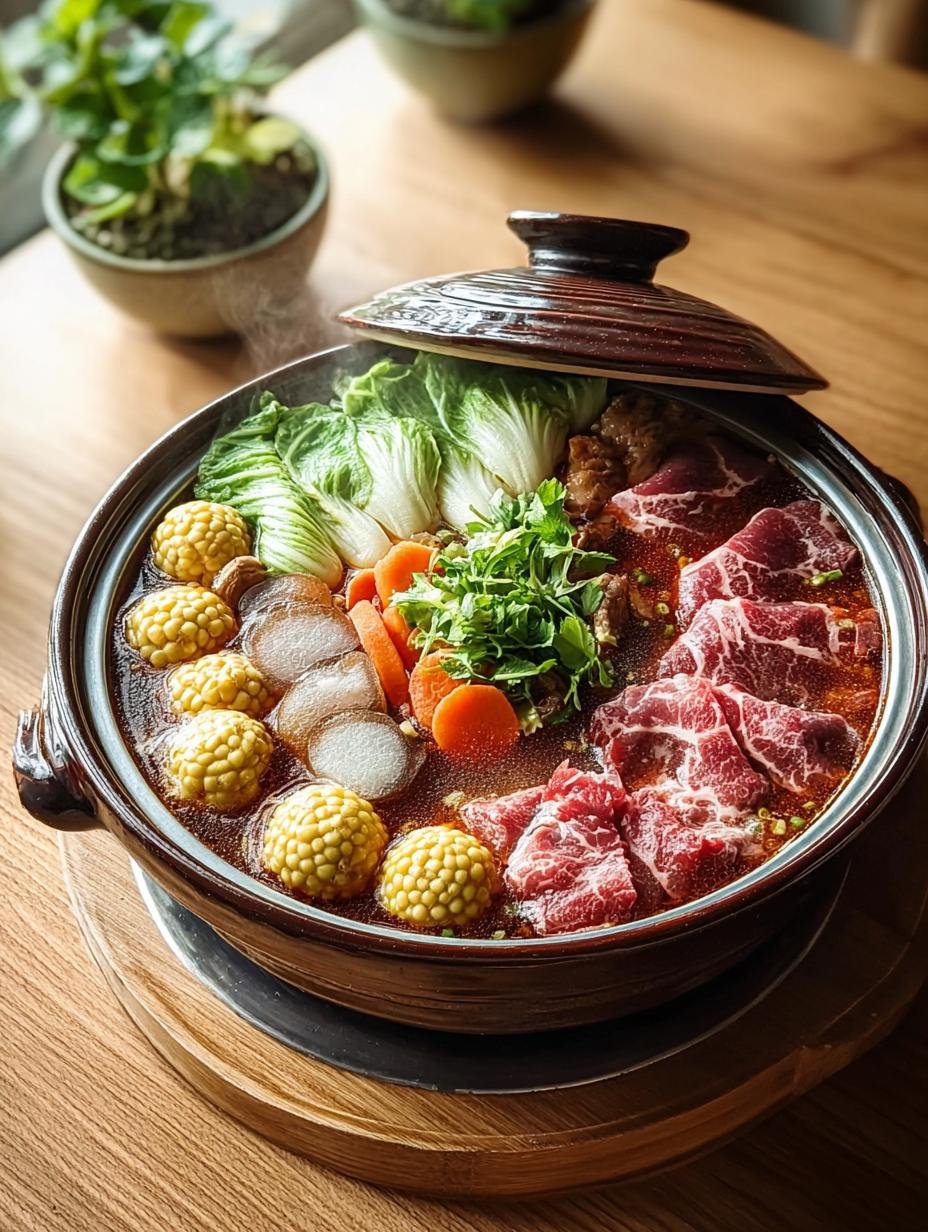 Savor 5-Star Beef Hot Pot for Cozy Family Nights - Beef Hot Pot - main visual representation