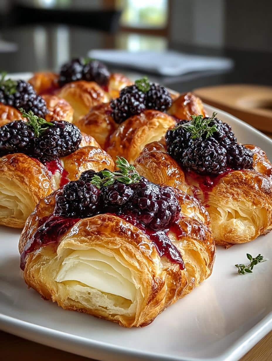 Blackberry Goat Cheese Puff Pastry Twists That Delight - Blackberry Goat Cheese Puff - main visual representation
