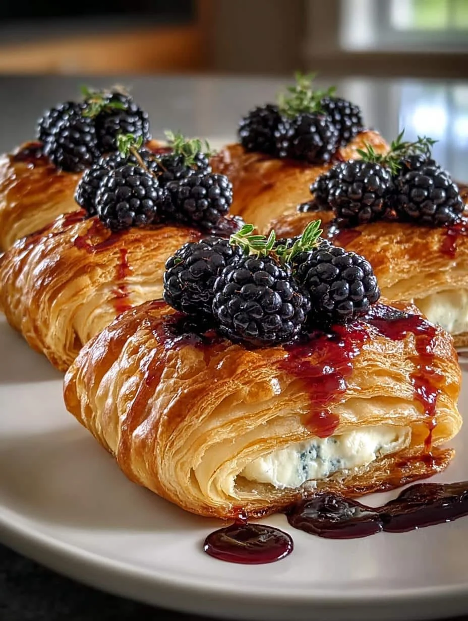 Blackberry Goat Cheese Puff