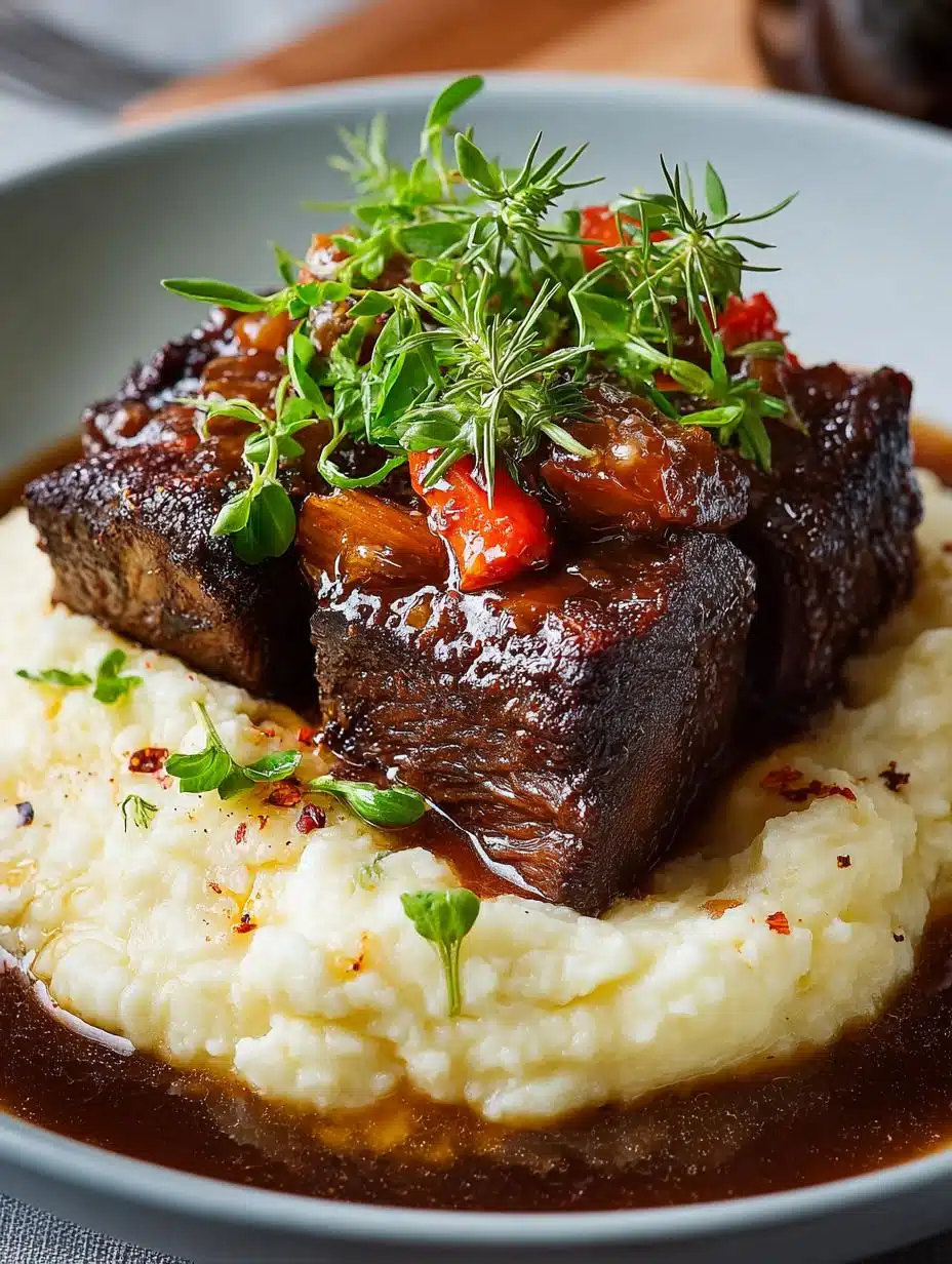Braised Short Ribs with Comforting Mashed Potatoes 2 Braised Short Ribs with Comforting Mashed Potatoes - Braised Short Ribs with - main visual representation