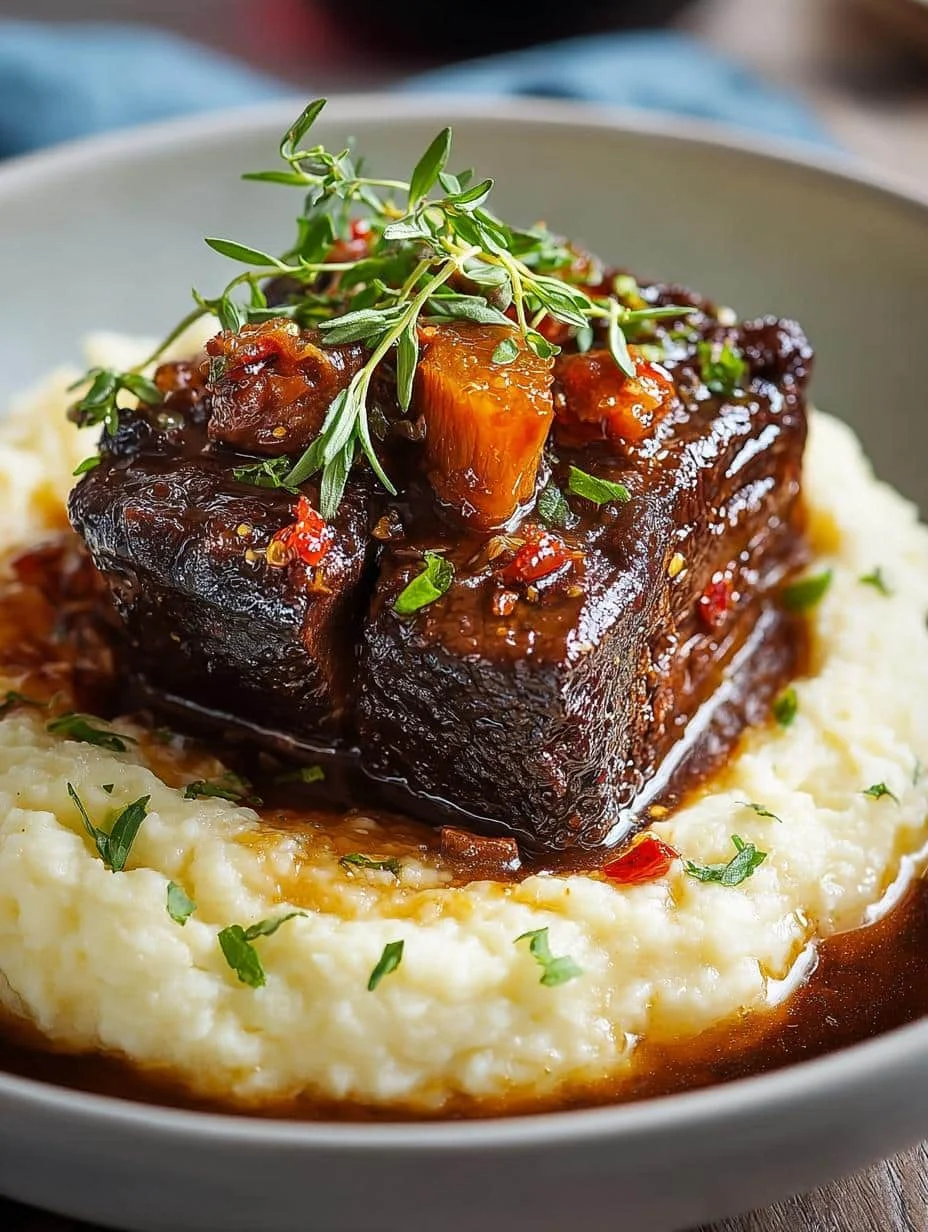 Braised Short Ribs with Comforting Mashed Potatoes 3 Braised Short Ribs with Comforting Mashed Potatoes - Braised Short Ribs with - additional detail
