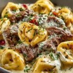 Cheesesteak Tortellini Creamy Provolone