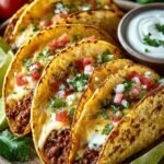 Cheesy Oven Baked Tacos