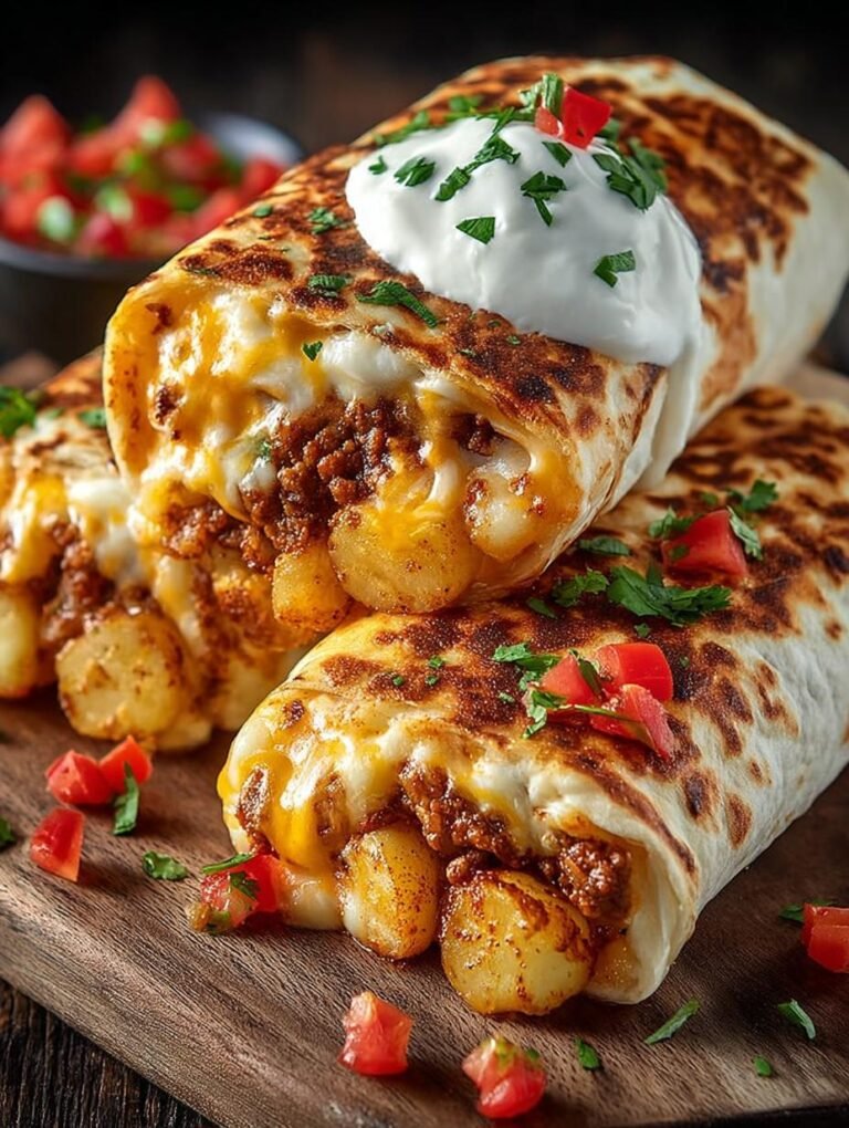 Cheesy Potato Burritos