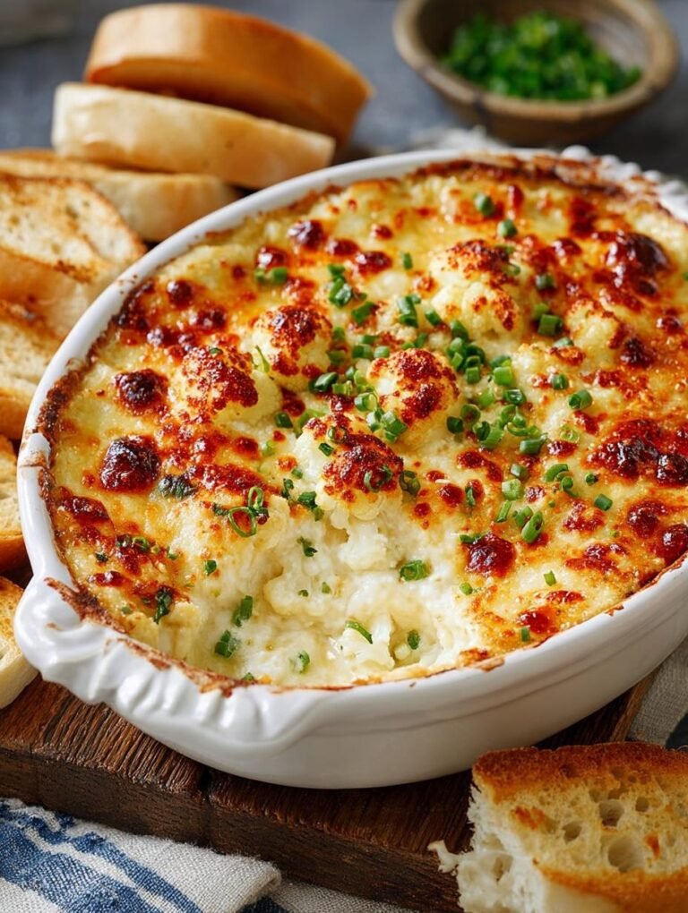 Cheesy Roasted Cauliflower Dip