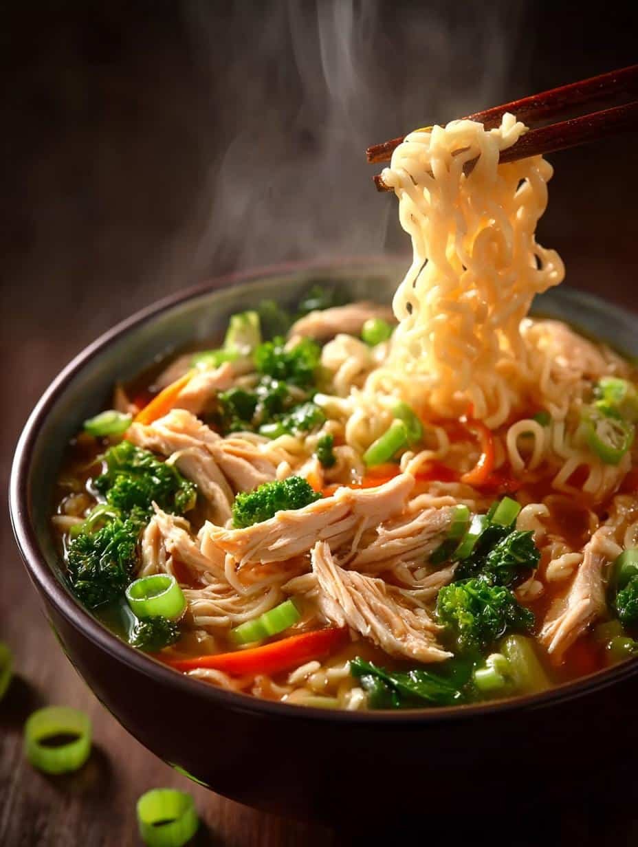Delicious Chicken Vegetable Pot Noodle ready to serve
