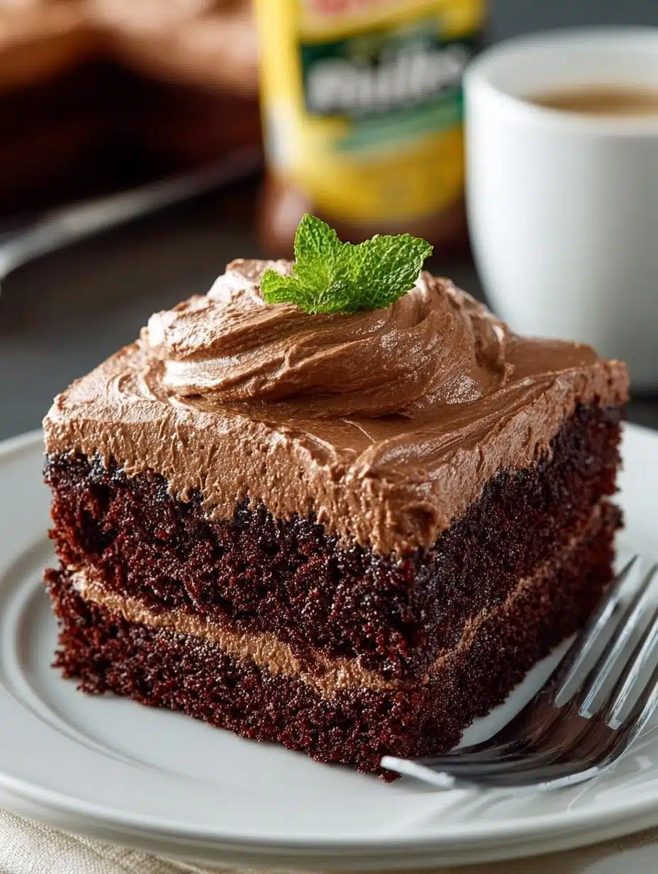 Delicious Chocolate Mayonnaise Sheet Cake Recipe - Chocolate Mayonnaise Sheet Cake - main visual representation