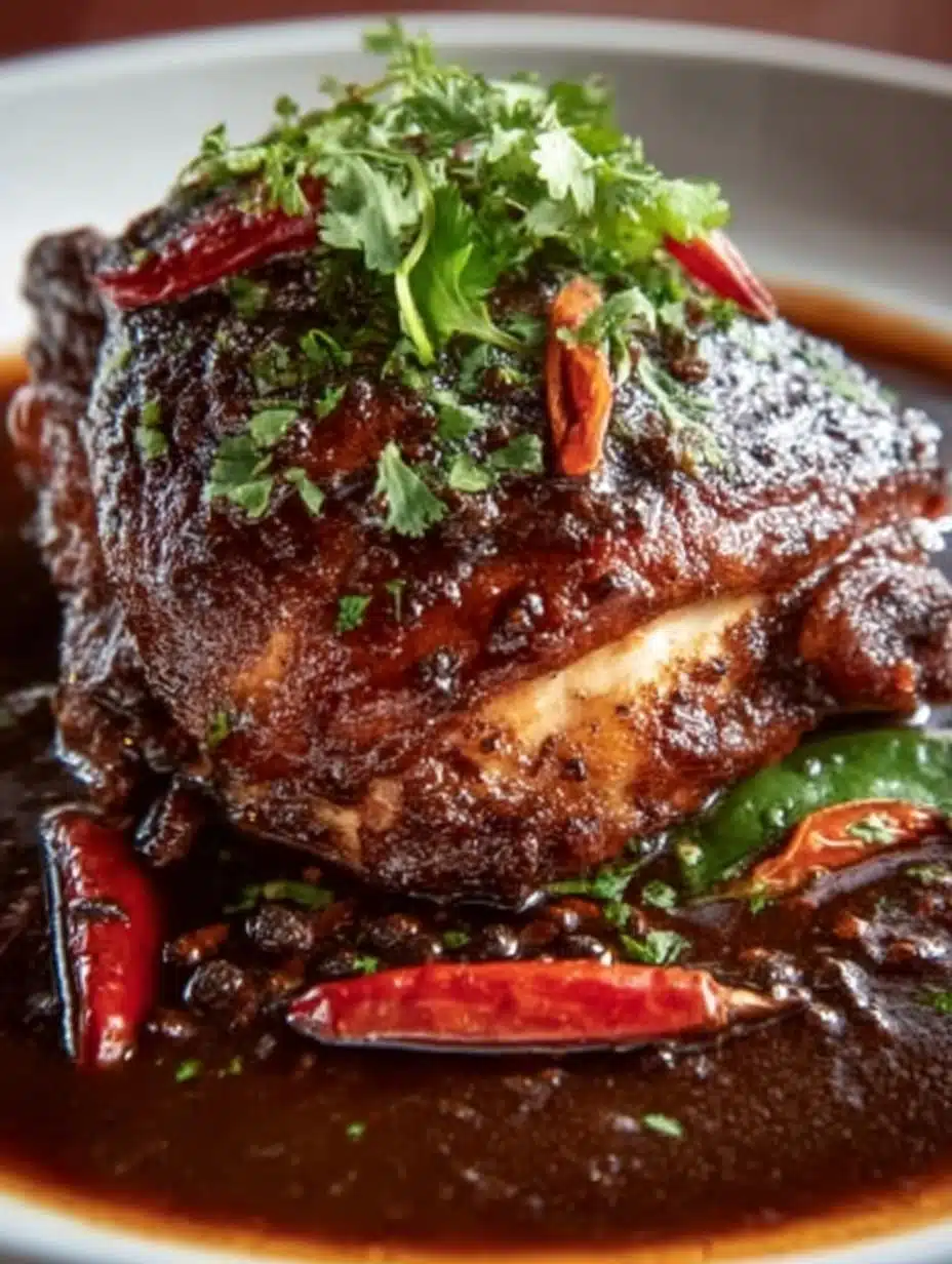 Chocolate Mole Chicken Thighs