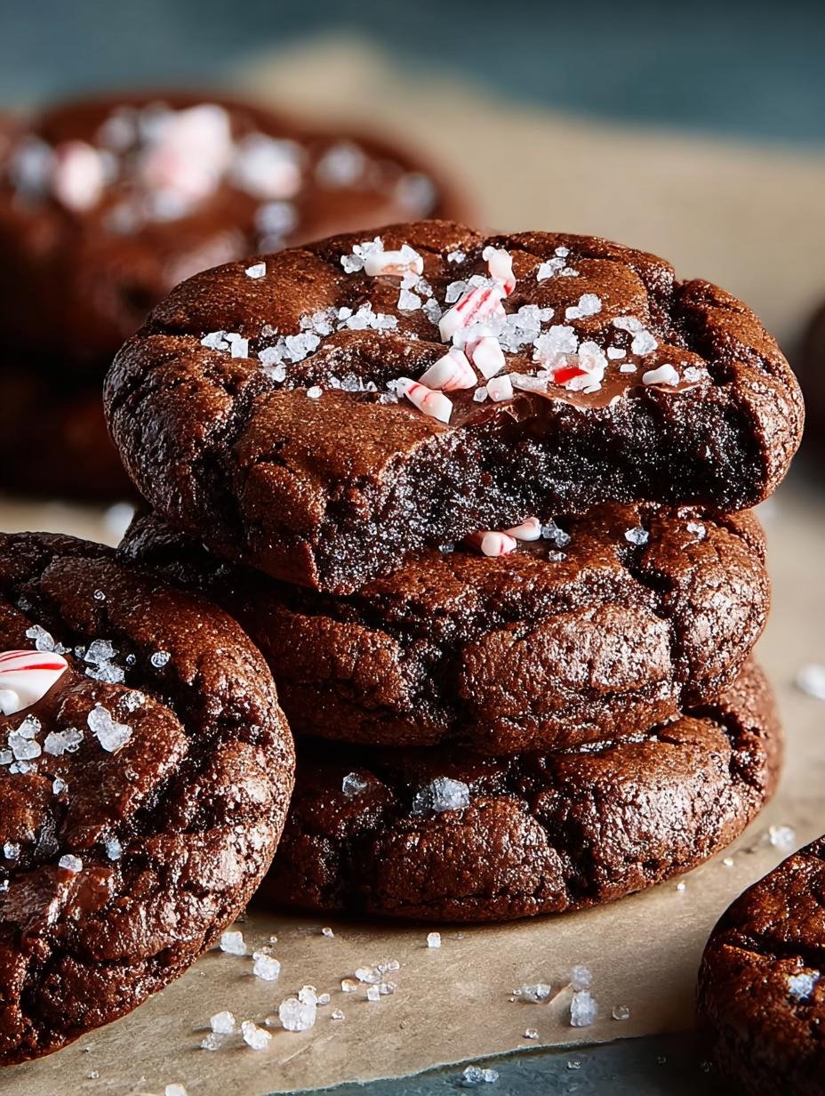 Chocolate Peppermint Brownie Cookies: 24 Festive Treats 2 Chocolate Peppermint Brownie Cookies: 24 Festive Treats - Chocolate Peppermint Brownie Cookies - main visual representation