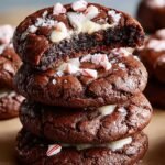 Chocolate Peppermint Brownie Cookies