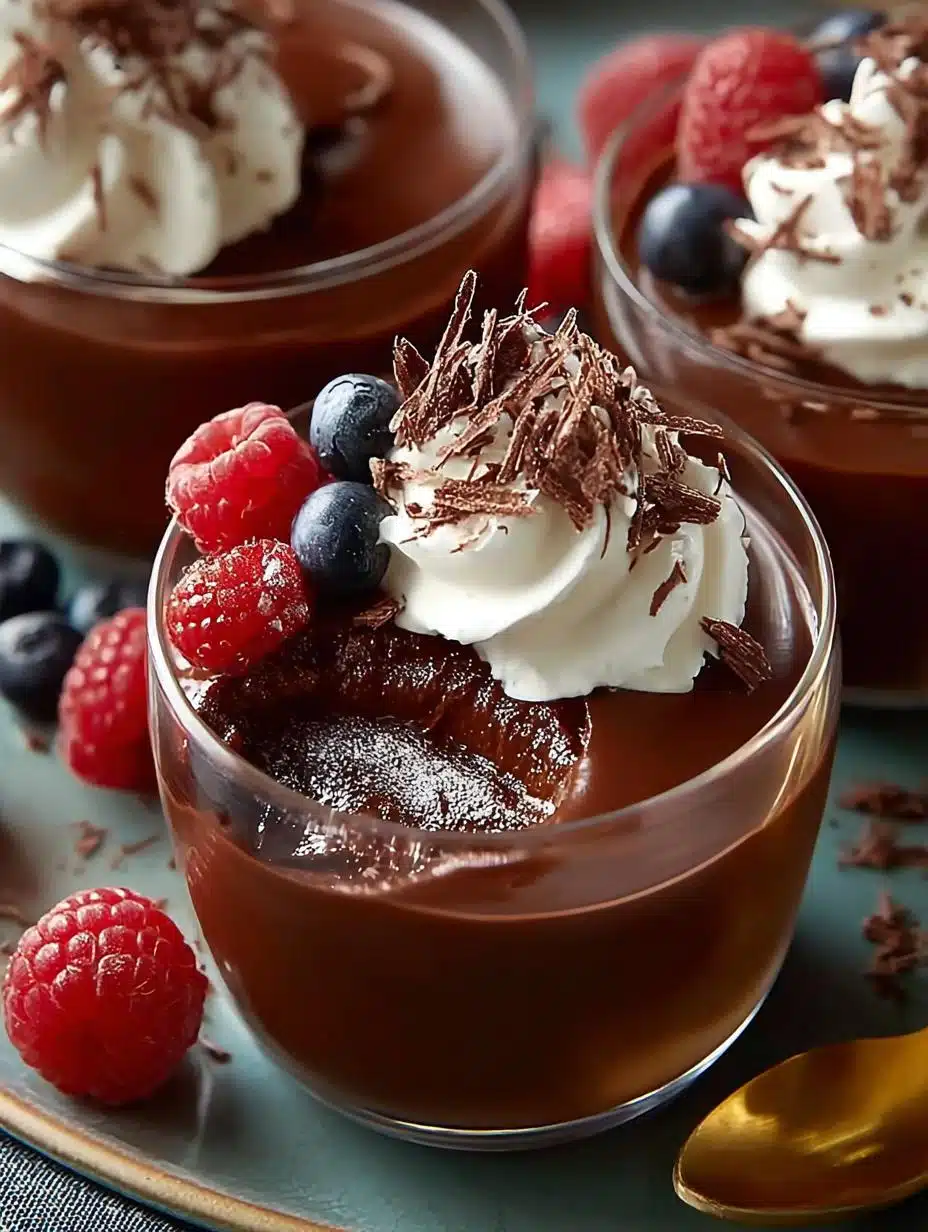 Chocolate Pudding Pots