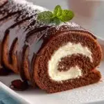 Chocolate Swiss Roll Cake