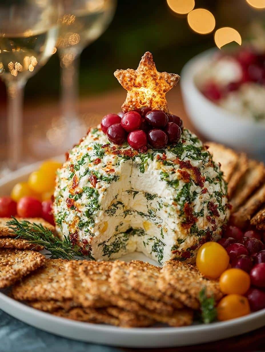 Christmas Tree Cheese Ball: A Festive Holiday Treat 2 Christmas Tree Cheese Ball: A Festive Holiday Treat - Christmas Tree Cheese Ball - main visual representation
