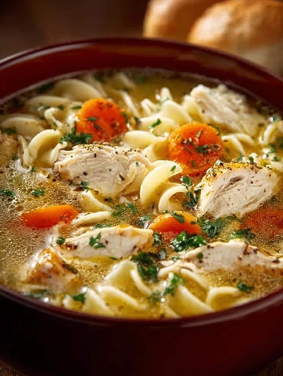 Easy Copycat Panera Bread Chicken Noodle Soup Recipe - Copycat Panera Bread Chicken - additional detail