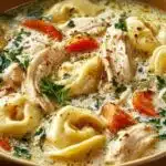 Creamy Chicken Tortellini Soup